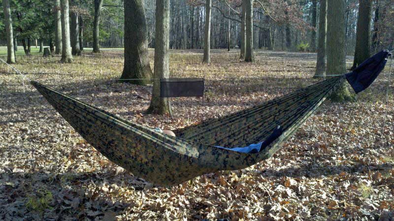 Even a light hammock should be full sized and functional. The 12 oz, $75 Dream Hammock FreeBird is a full 11 feet long and 60 inches wide.