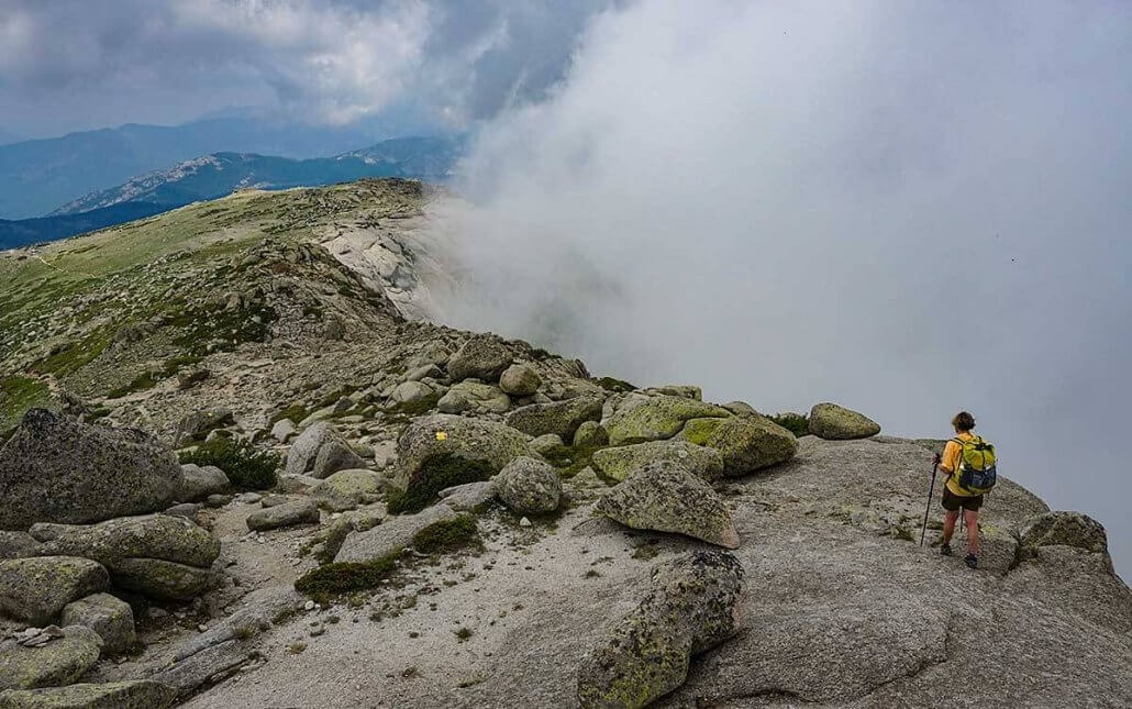 a hiker is rewarded with a misty ridge walk after training for their backpacking trip