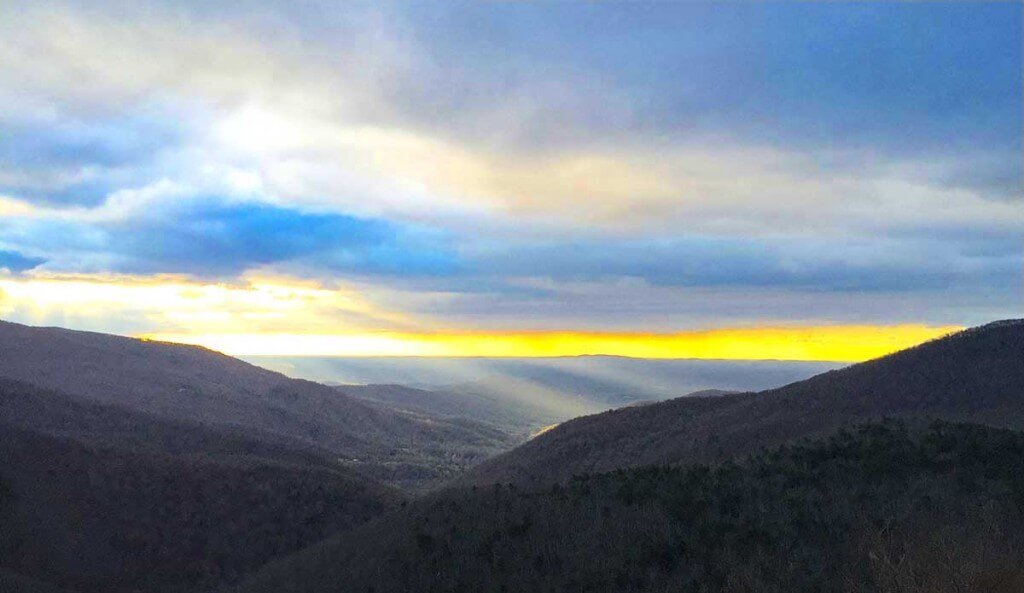 Another stunning sunrise on the Blue Ridge