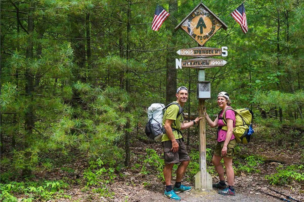 hikers train on the Appalachian Trail