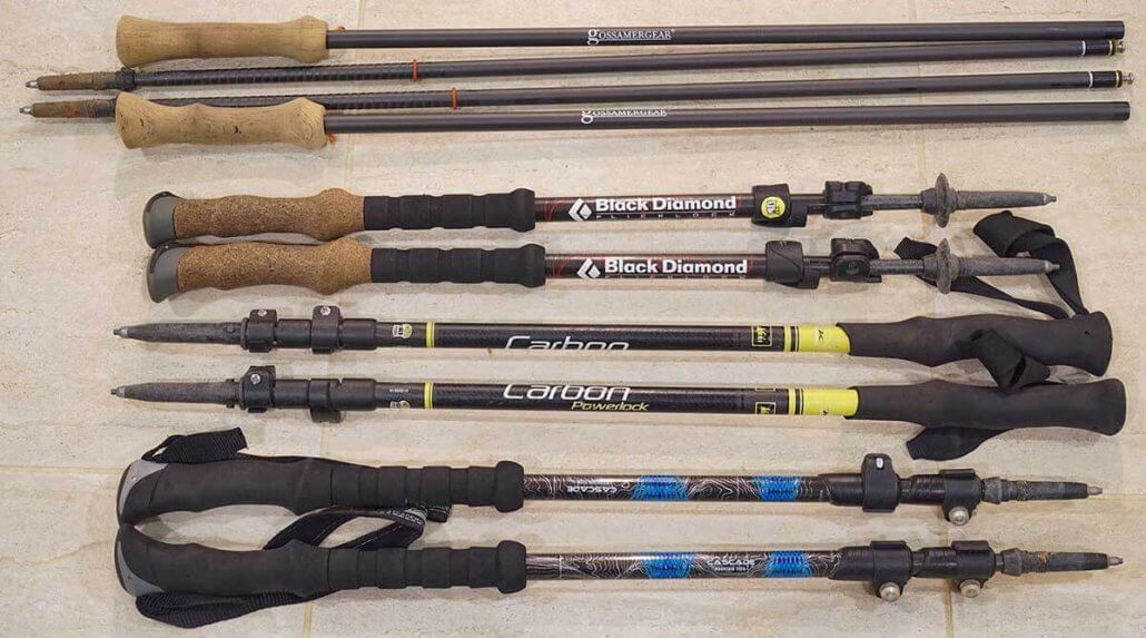 four pairs of the best trekking poles