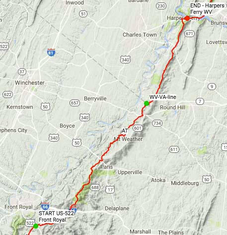 AT Section Hike - Shenandoah to Harpers Ferry