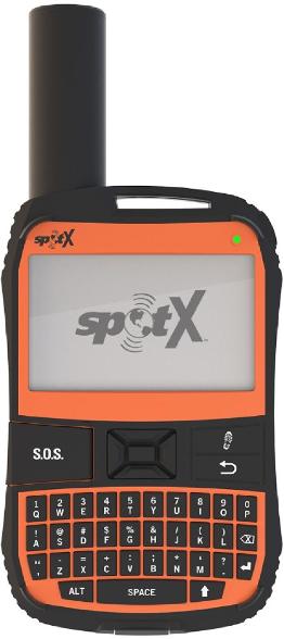 spot x 2 way satellite communicator in orange and black