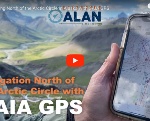 navigating north of arctic circle with gaia gps phone app