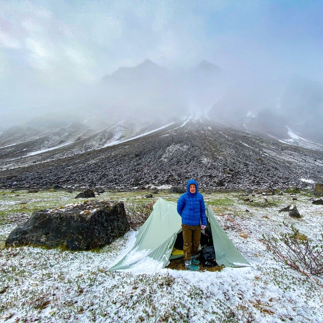 Using a double sleeping bag while backpacking in Alaska