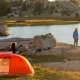2020 Big Agnes Copper Spur HV UL2 Tent beside a lake