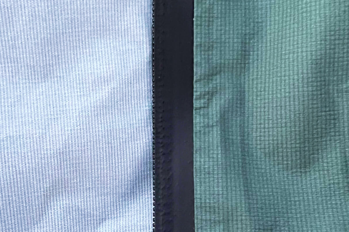 Enlightened Equipment Visp Rain Jacket-3 close up on enlightened equipment vist fabric