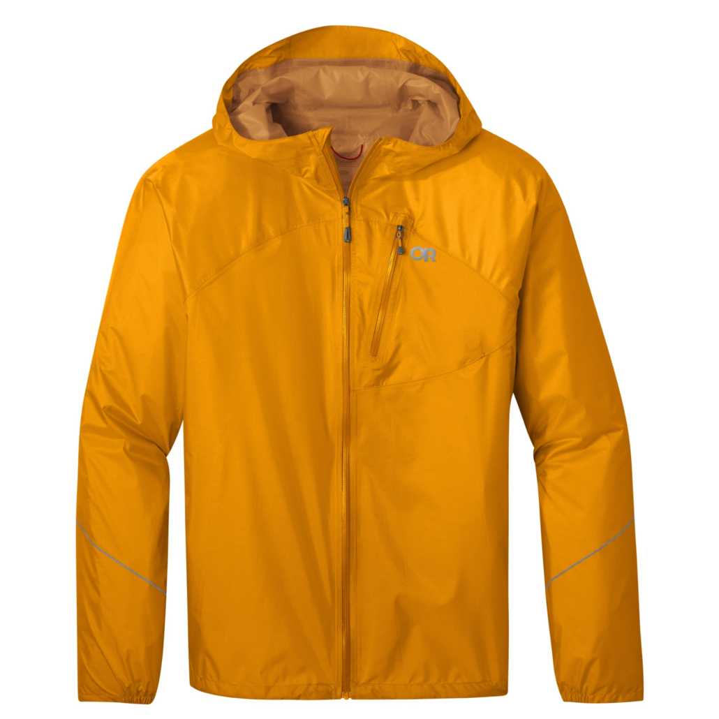 Outdoor Research Helium Rain Jacket in yellow