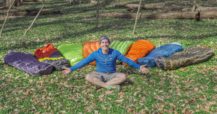 An array of the best ultralight backpacking sleeping bags