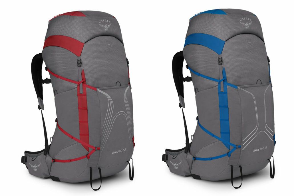 Osprey Eja Pro 55 and Exos Pro 55 Backpacks