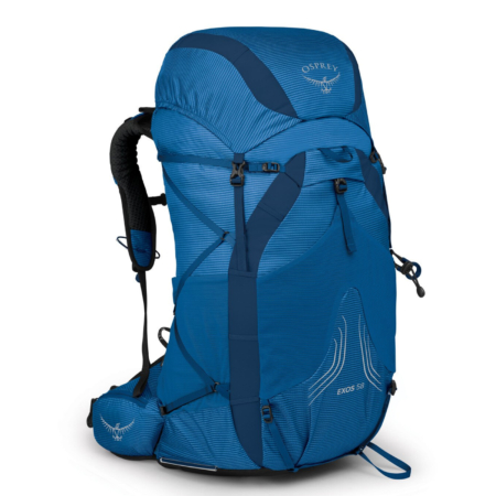Osprey Exos Backpacking Backpack in Blue