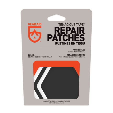 Tenacious Tape Hex Repair Patch in packaging
