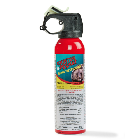 counter assault bear deterrent spray aeroseol canister