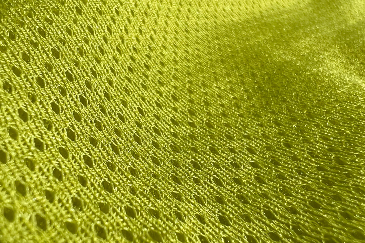 close up on mesh fabric