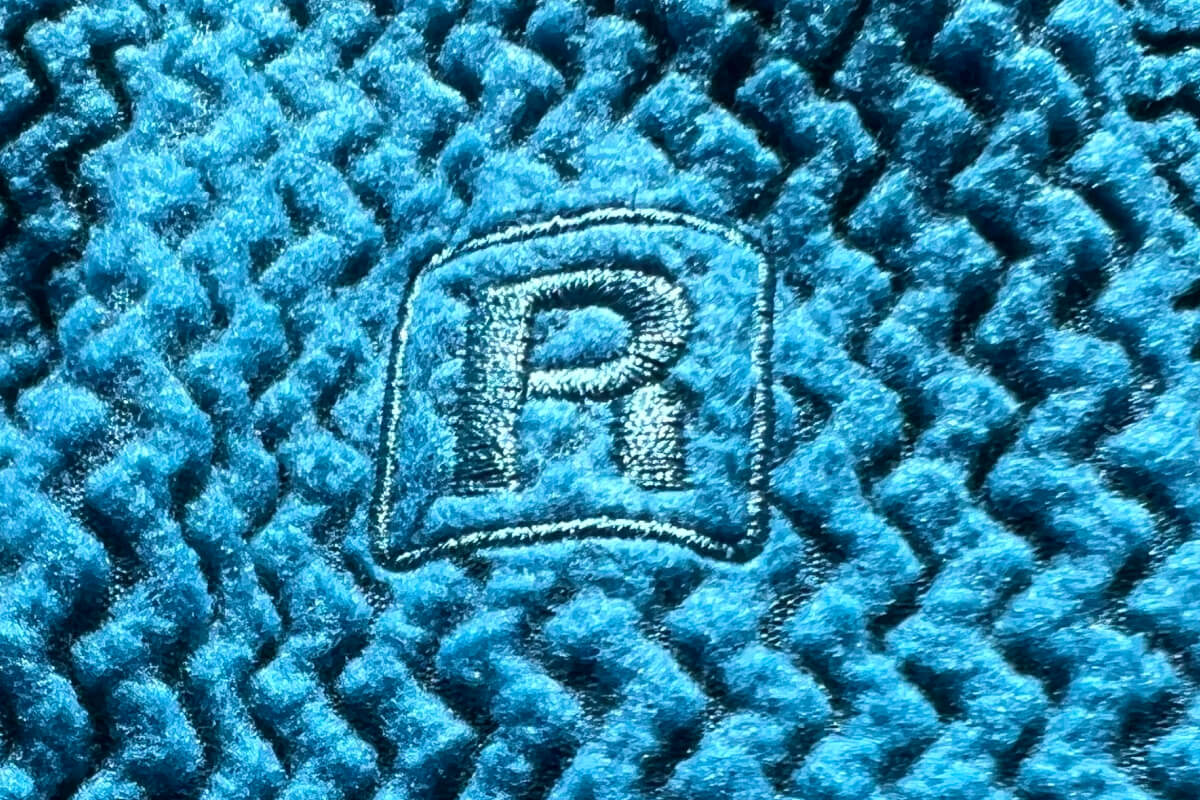 close up on zig zag fabric knit