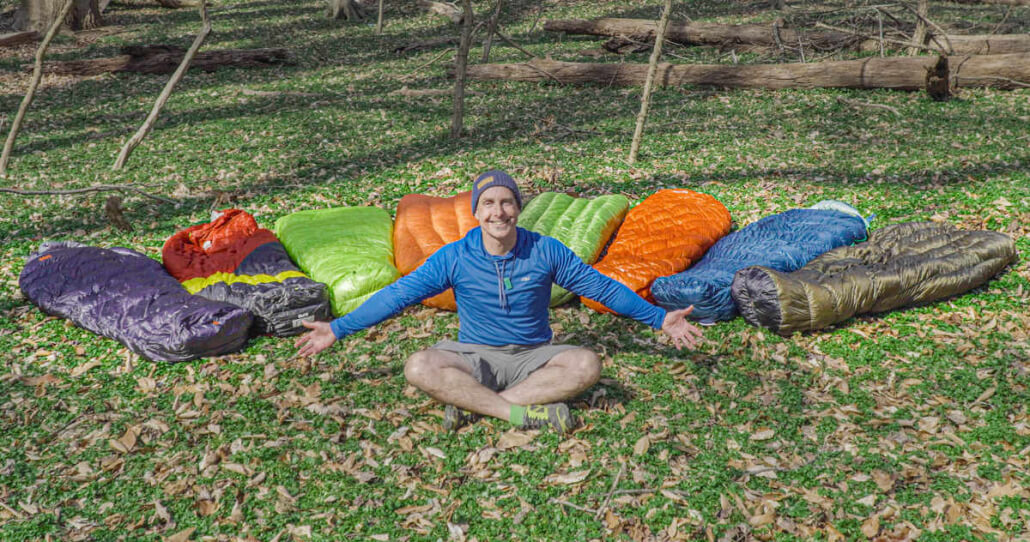 testing the best sleeping bags for backpacking in the forest