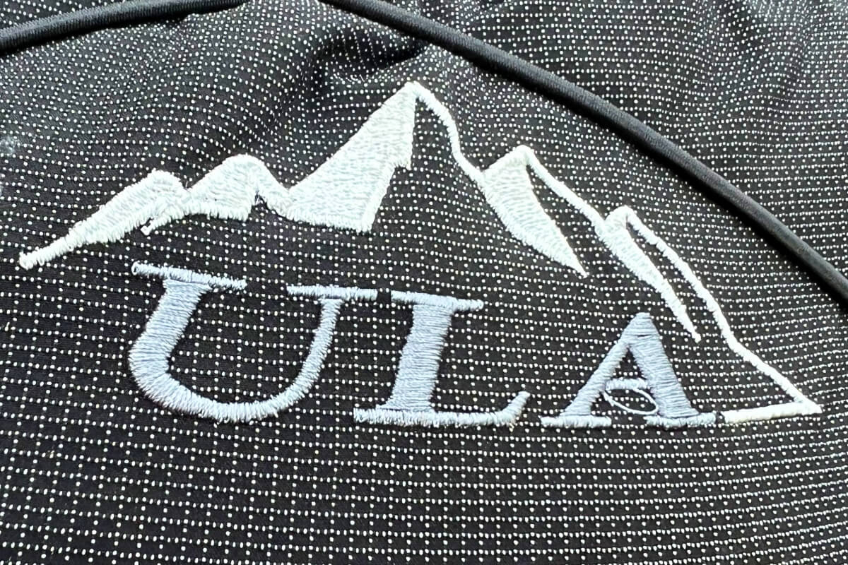 close up detail on ULA logo