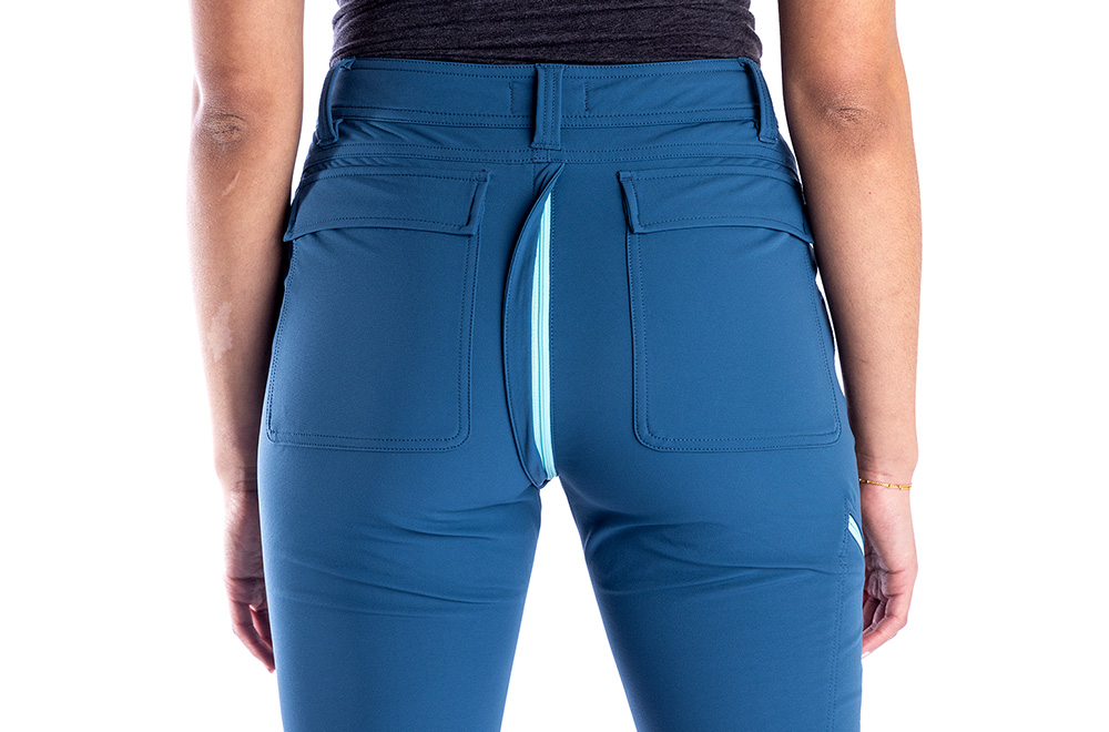 close up on SheFly zipper technology