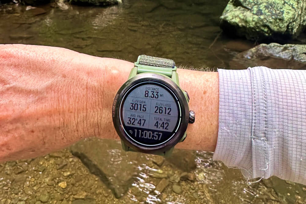 Testing Coros Apex Pro 2 Watch for Review while we train for hiking and backpacking