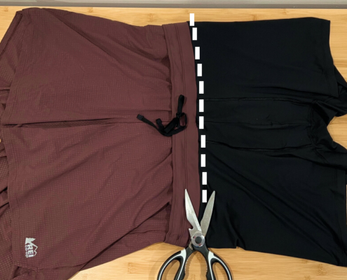how to cut liner out of running shorts social