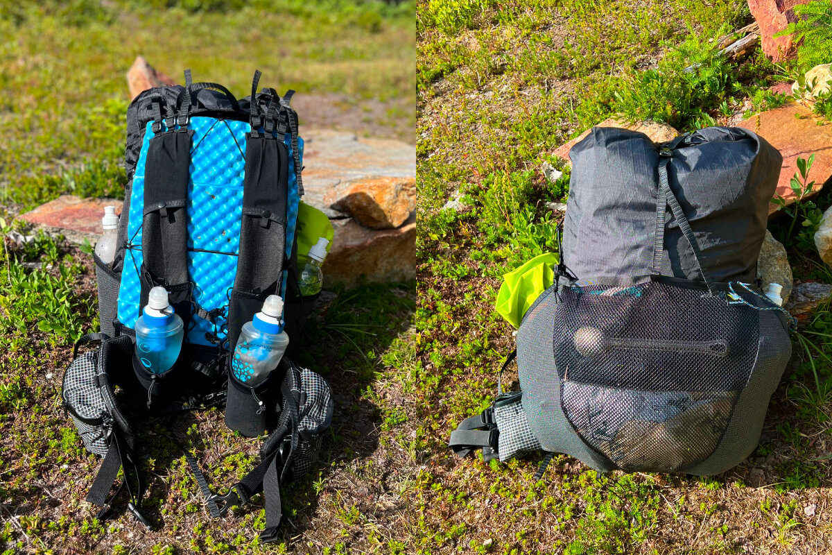 nashville packs cutaway backpack front and back side