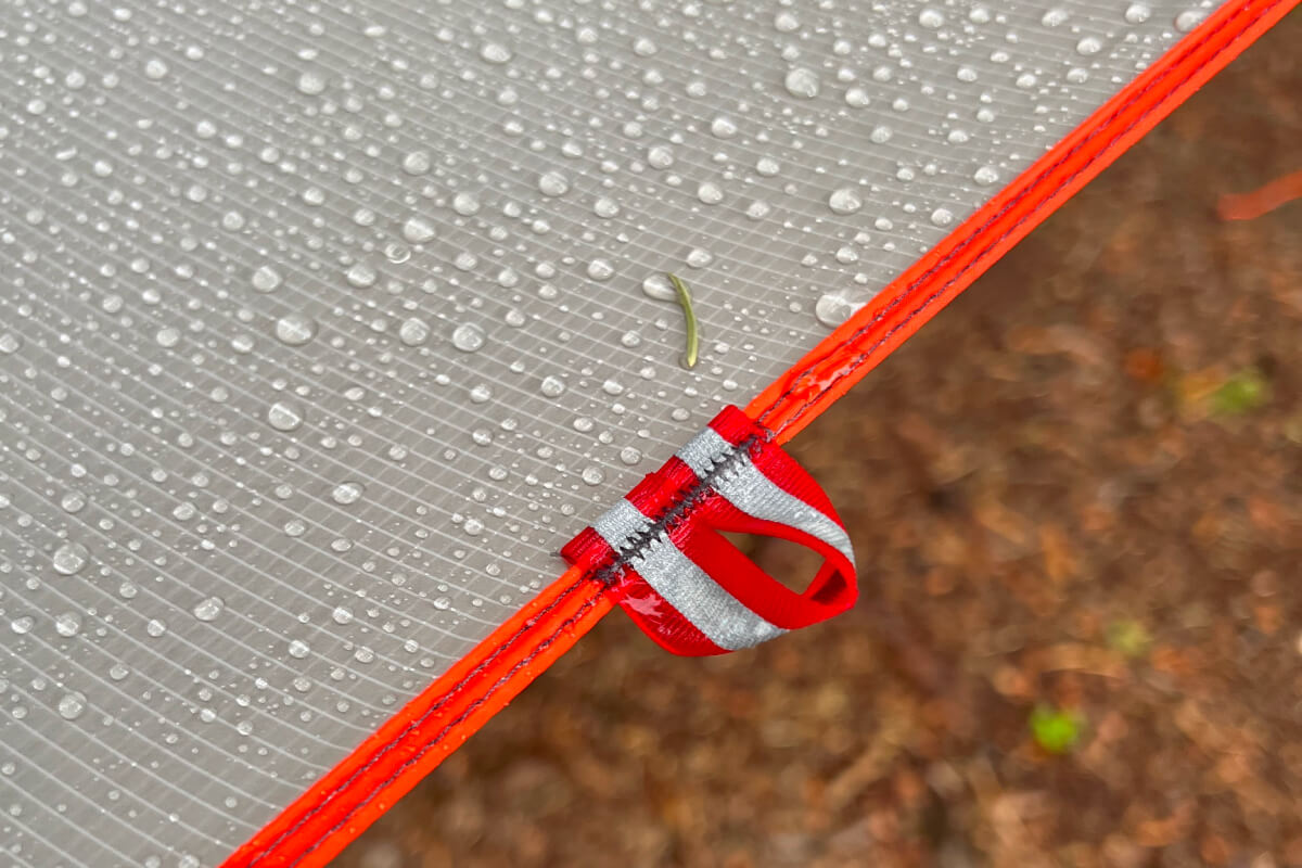 close up on sil/sil ripstop nylon