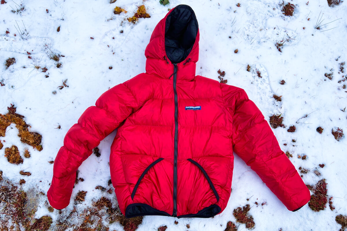 Feathered Friends Helios Down Parka for Backpacking