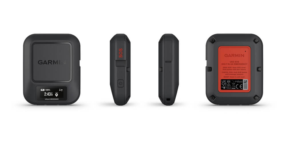 all sides of garmin inreach messenger all sides of device