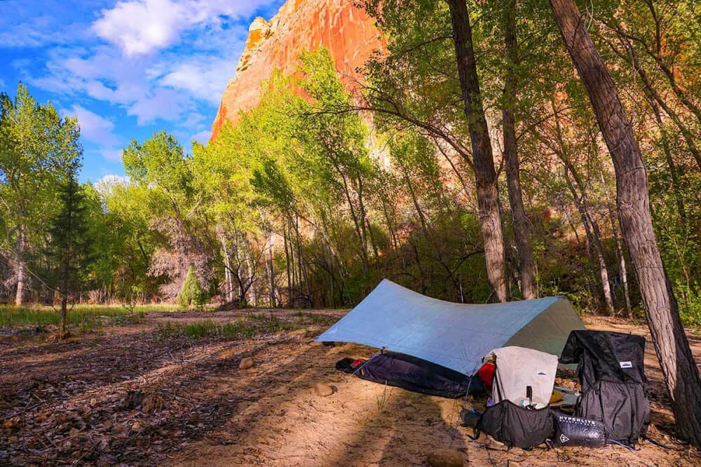hyperlite backpacking tarp in the desert hyperlite backpacking tarp in the desert