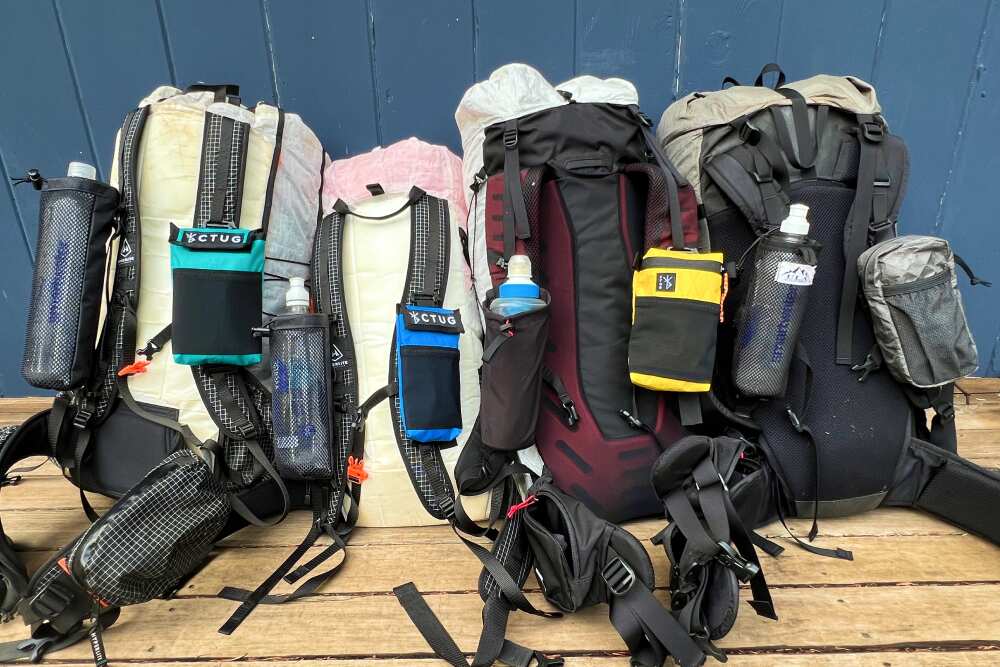 various shoulder strap pockets on backpacks