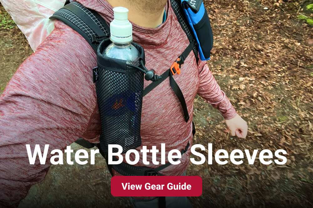 a shoulder mounted water bottle