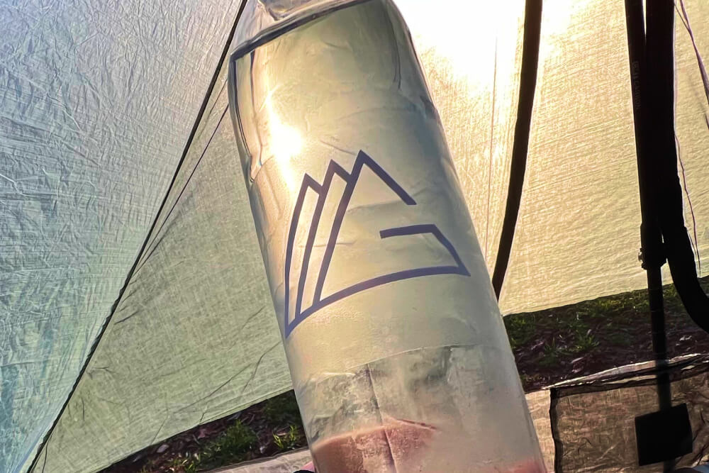 Garage Grown Gear Logo on a water bottle