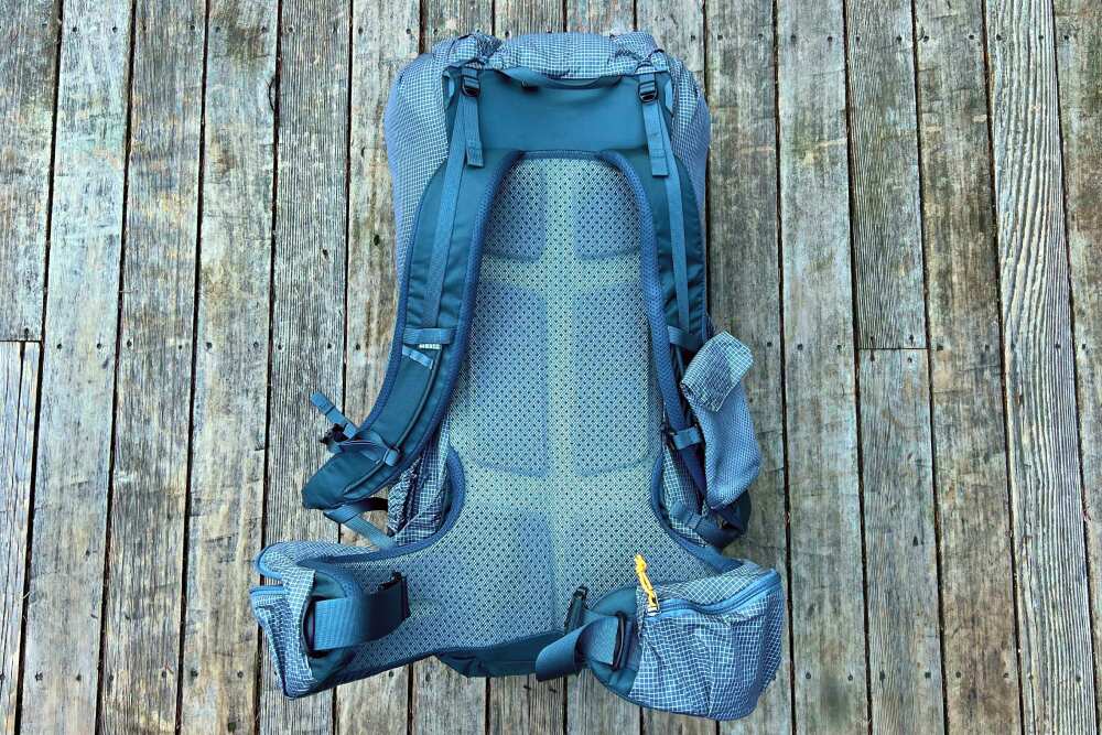 back panel of REI Co-op Flash 50 backpack