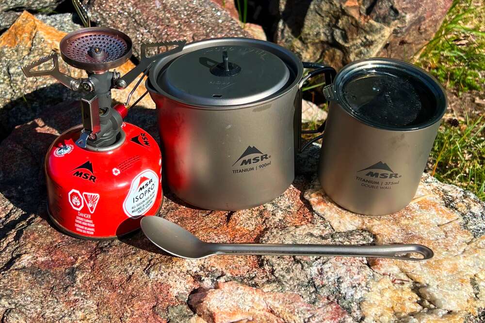 camp cookware and utensils