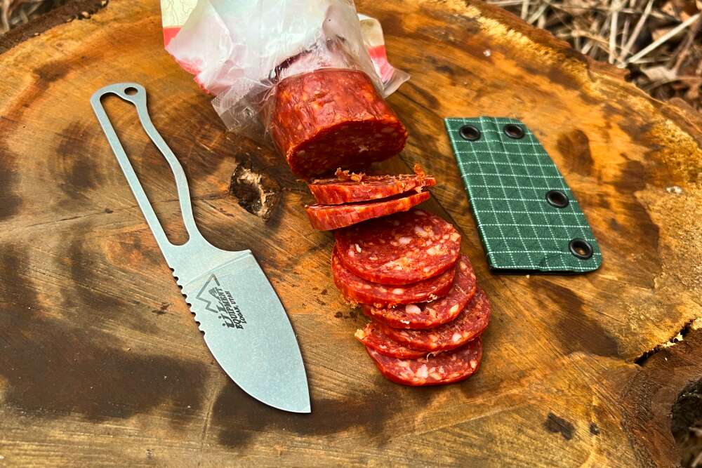 best backpacking knife cutting salami
