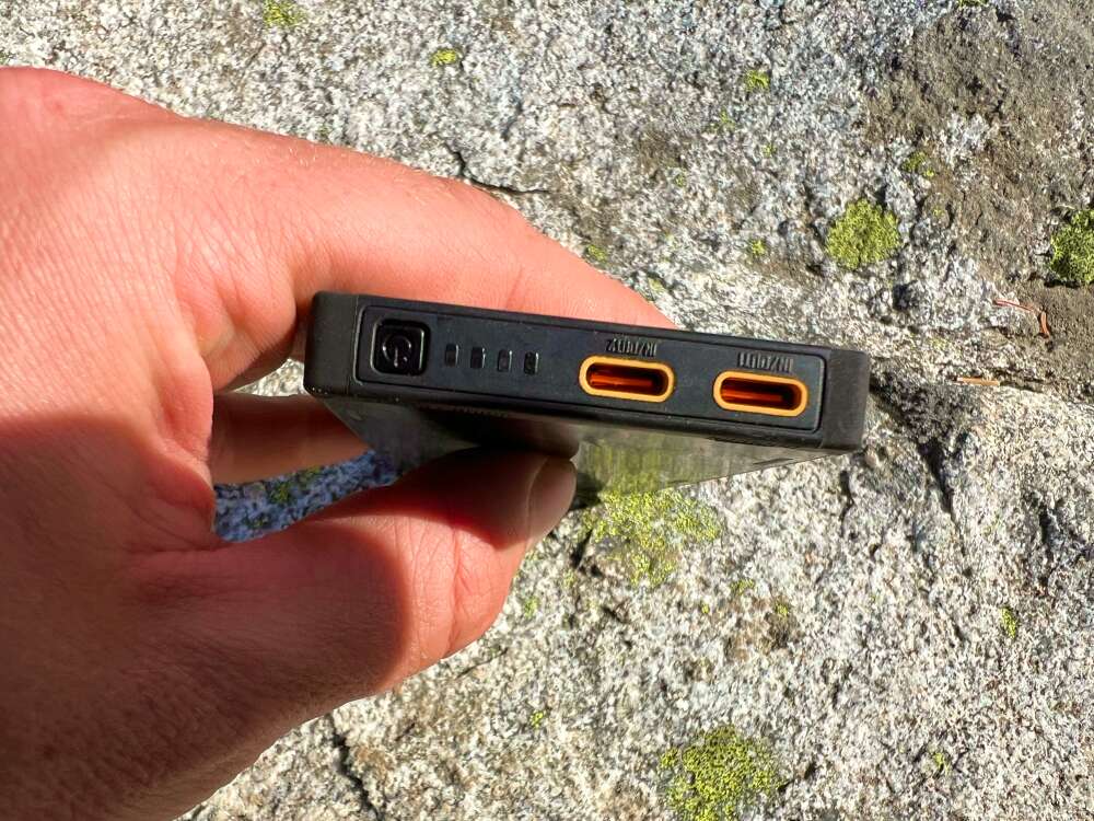 energy brick USB C ports on an energy brick