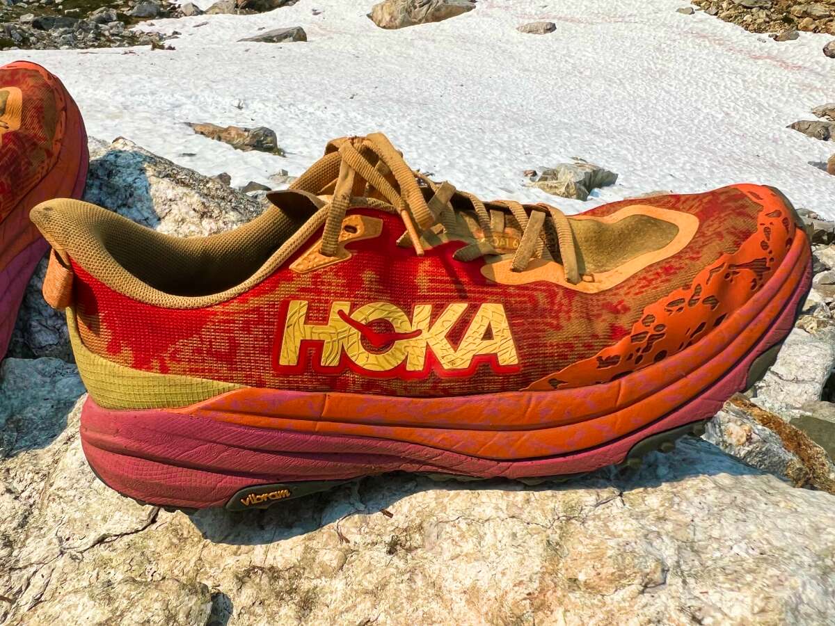 hoka logo on speedgoat 6