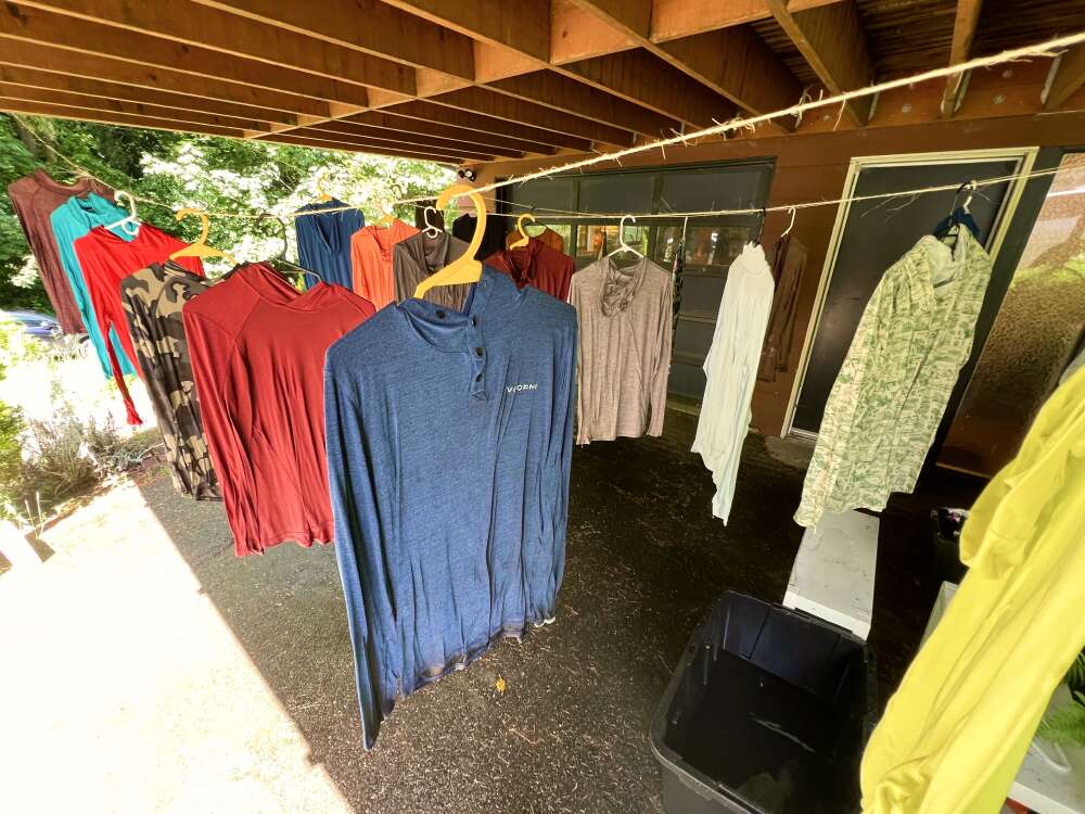 measuring quick drying speed of sun hoodies