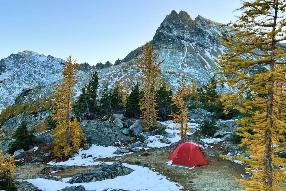 Backpacking equipment from rei amongst fall colors Backpacking equipment from rei amongst fall colors