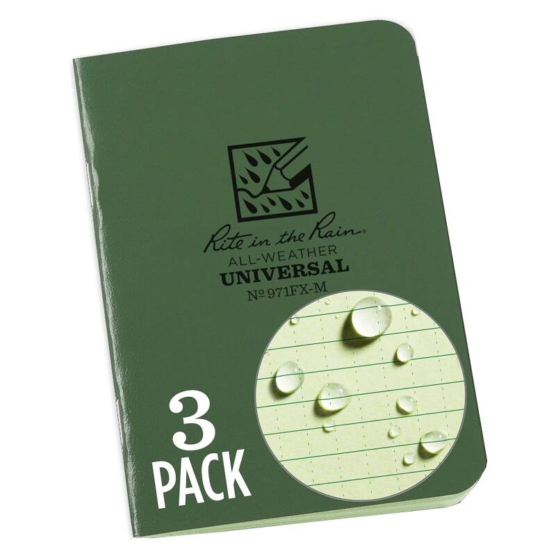 Rite in the Rain All Weather Pad waterproof notepad for backpacking game scorekeeping