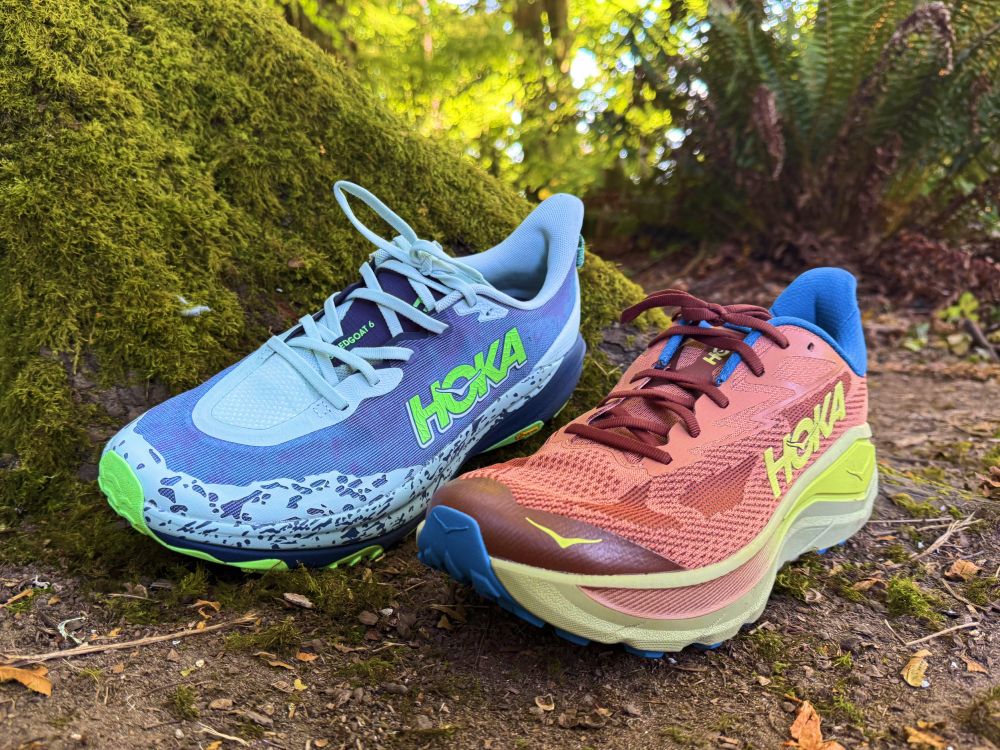 Comparison of Hoka trail running shoes for hiking