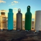 5 100% Recycled sustainable water bottles