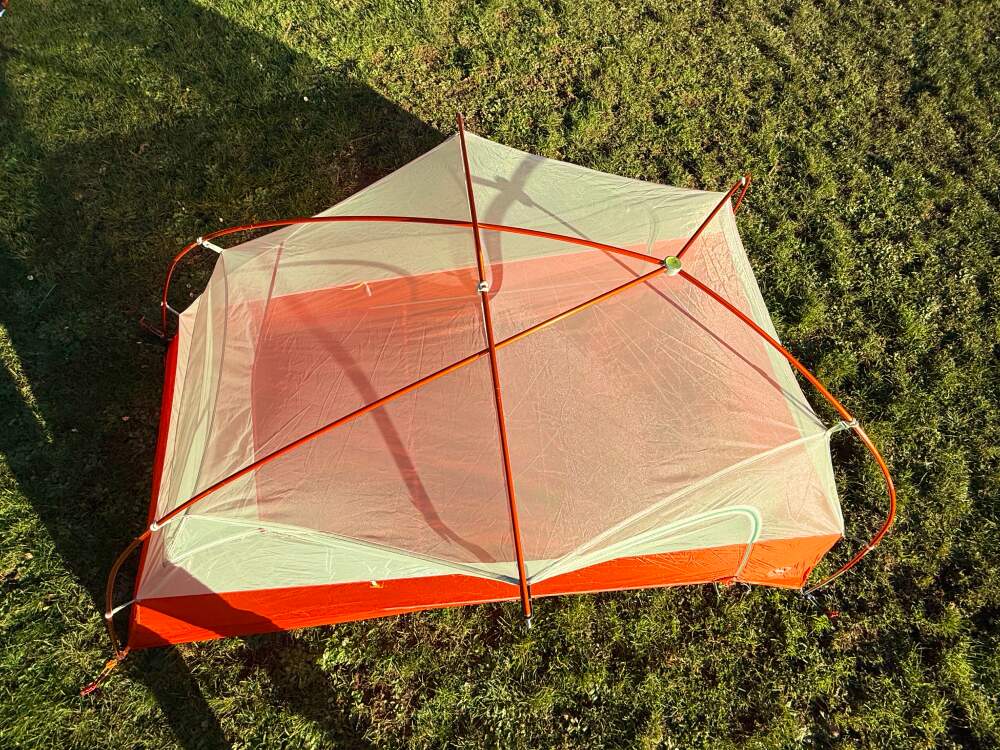 Big Agnes Copper Spur UL-6 top down view of tent