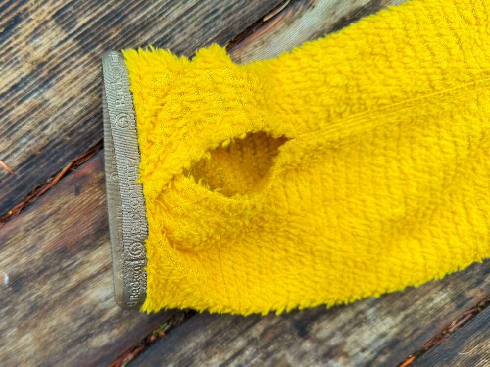 close up on thumb loop