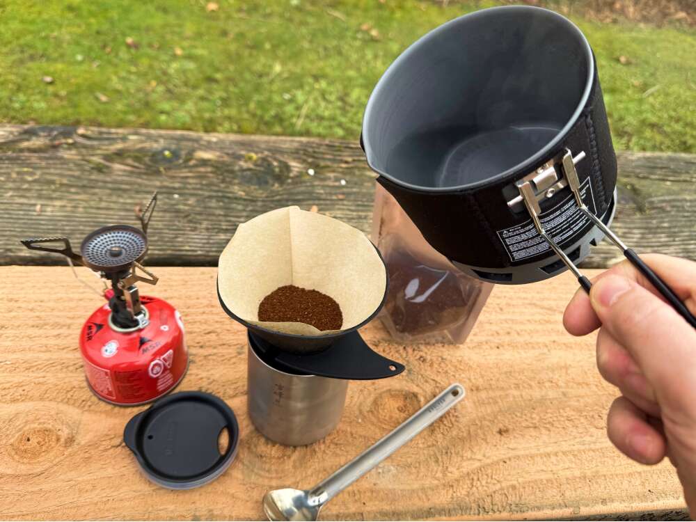 Best Backpacking Coffee Pour Over-6 Pouring over the Best Backpacking Coffee