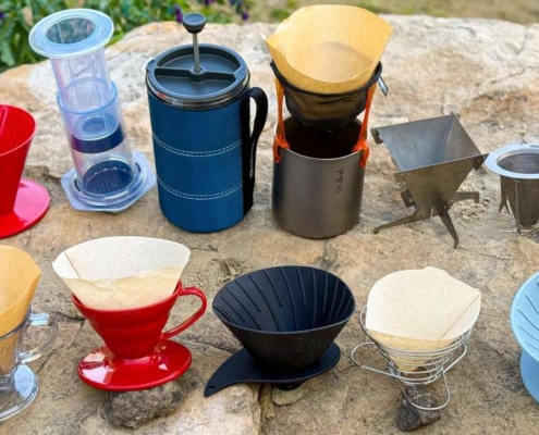 12 pour over coffee drippers