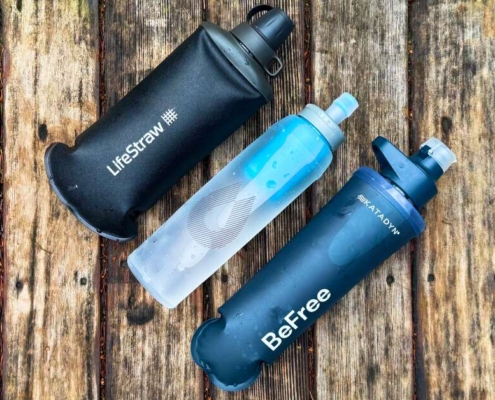 the three Best Soft Flask Squeeze Filters for hiking