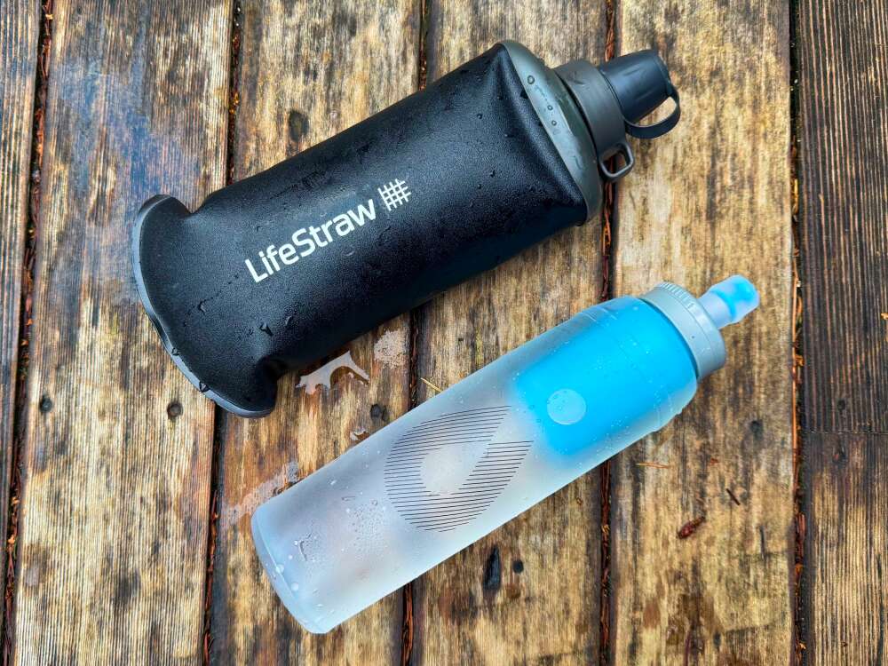Lifestraw Peak Squeeze vs HydraPak UltraFlask Filter Cap Lifestraw Peak Squeeze vs HydraPak UltraFlask + Filter Cap