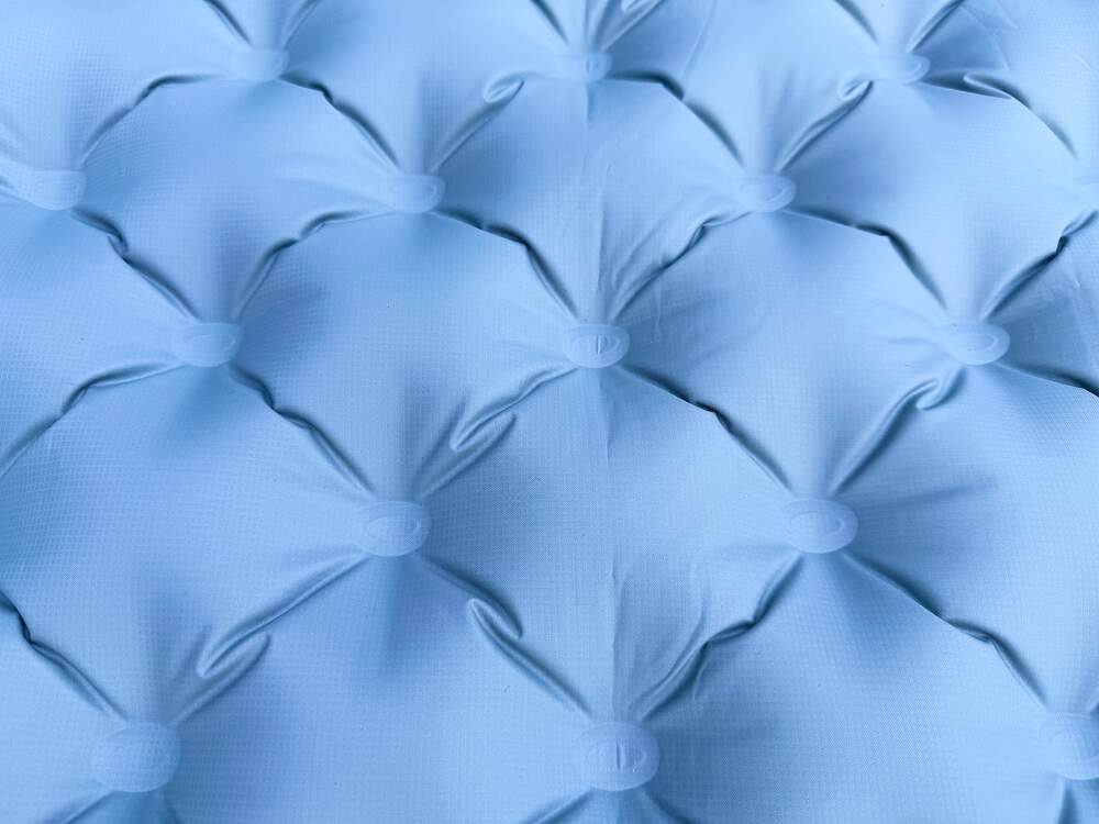 close up on baffled surface