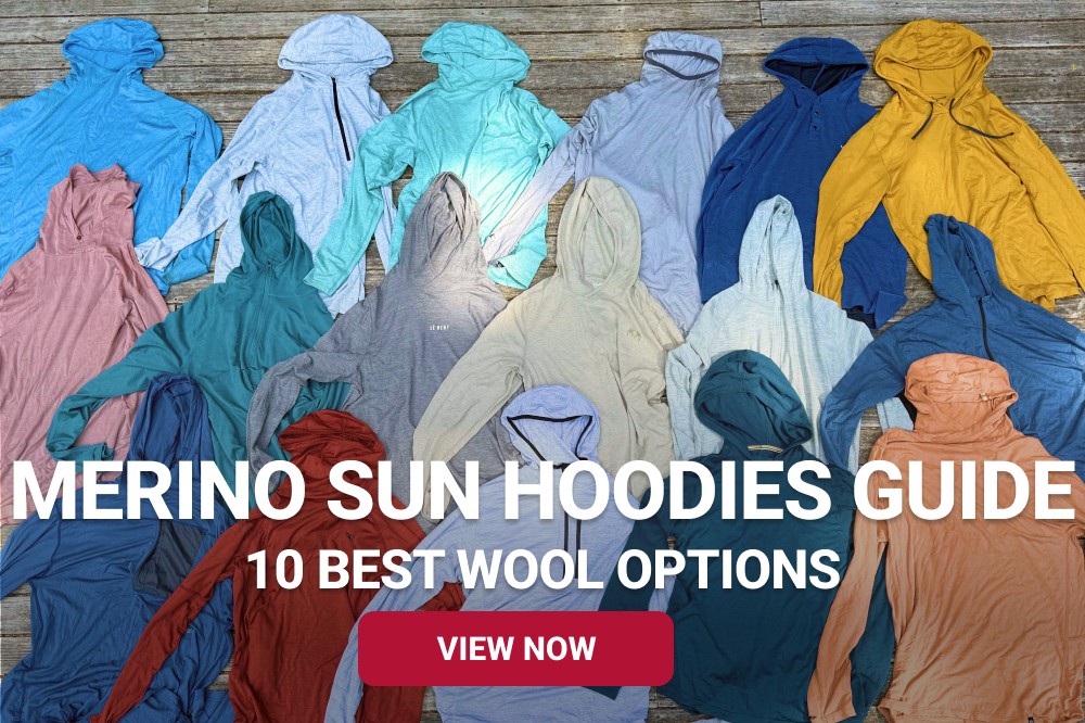 Wool colorful sun hoodies side by side